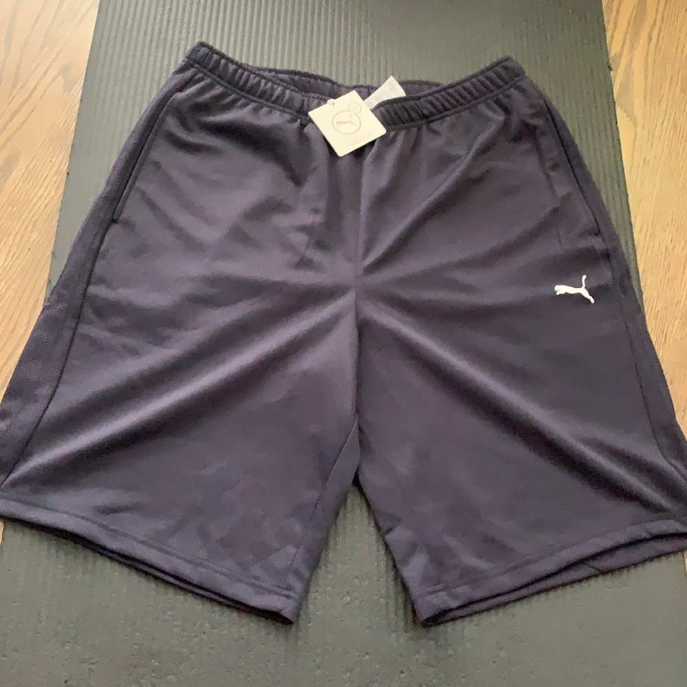 Puma Dry Cell Form Stripe Shorts Navy 10”
